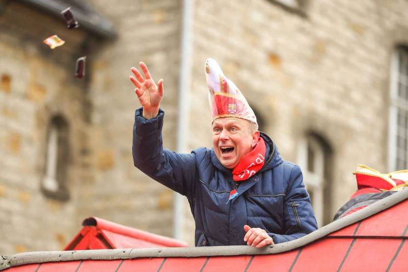 Christoph Rüther in seinem Element beim Fürstenberger Karneval.